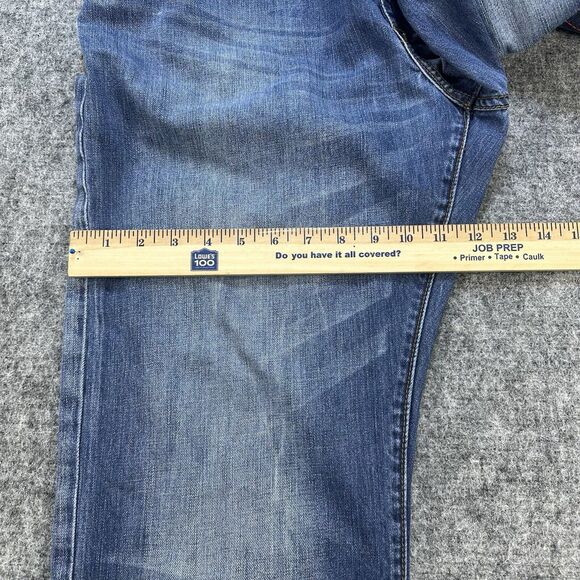 Rocawear Jeans Men 36 Classic Fit Baggy Embroidered Y2K Streetwear Heel Drag - Picture 14 of 15